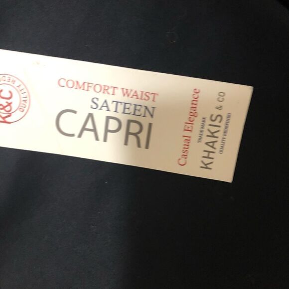 NWT Ladies Capris size 8 black - Picture 2 of 6